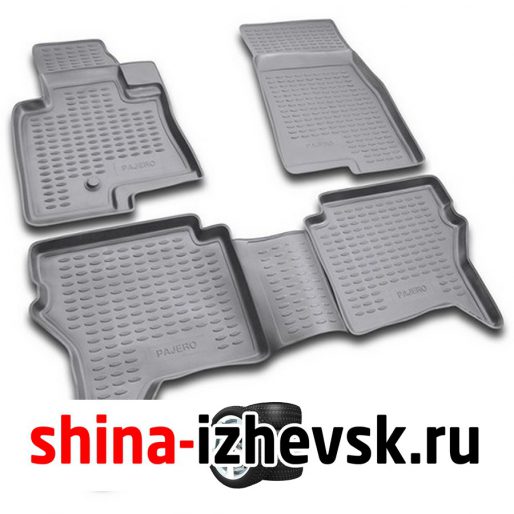 Коврик Autofamily коврик в салон полиуретановый черный для MITSUBISHI Pajero IV 3dr 2006- в Ижевске